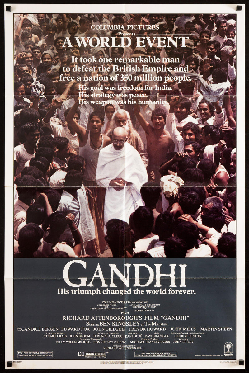Gandhi 1 Sheet (27x41) Original Vintage Movie Poster
