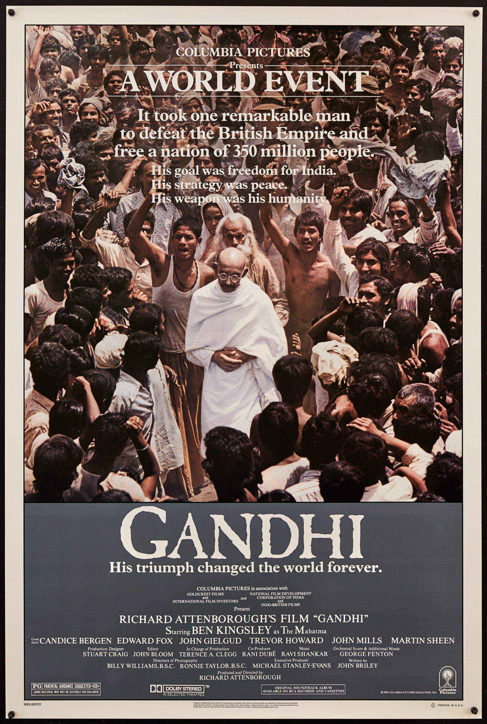 Gandhi Original Vintage Movie Poster
