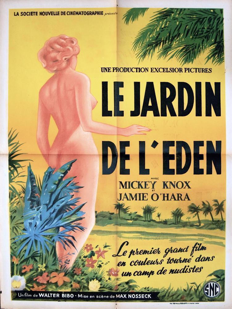 Garden of Eden (Le Jardin De L&#39;Eden) Original Vintage Movie Poster