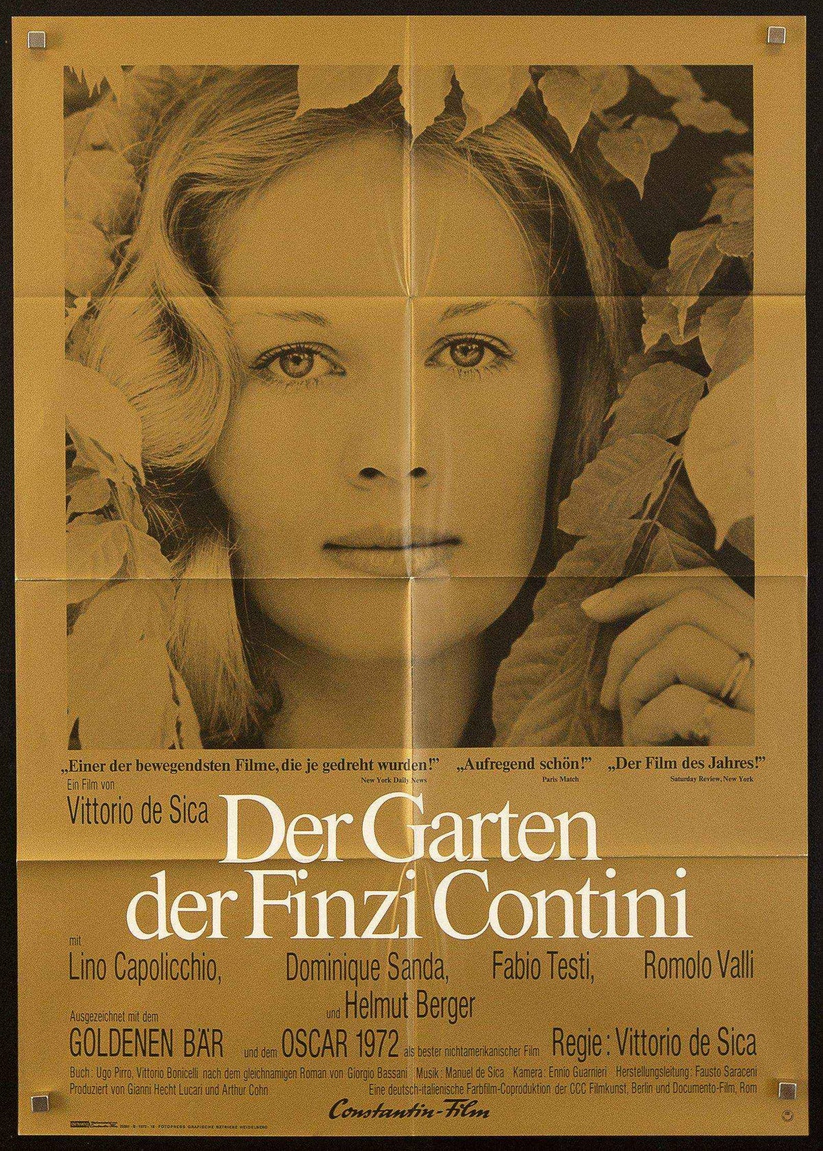 Garden of the Finzi-Continis Movie Poster 1972 German A1 (23x33)