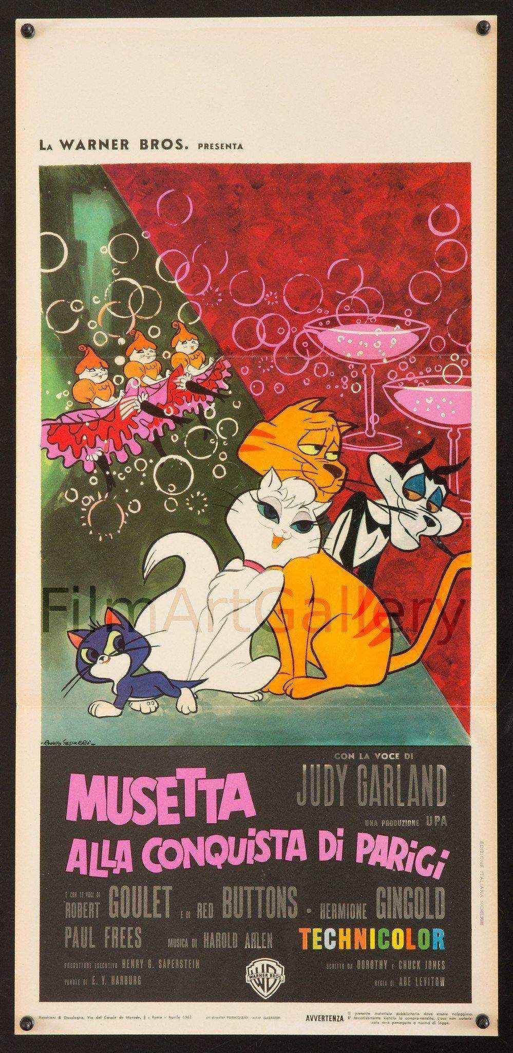 Gay Purr-ee (Musetta Alla Conquista Di Parigi) Original Vintage Movie Poster