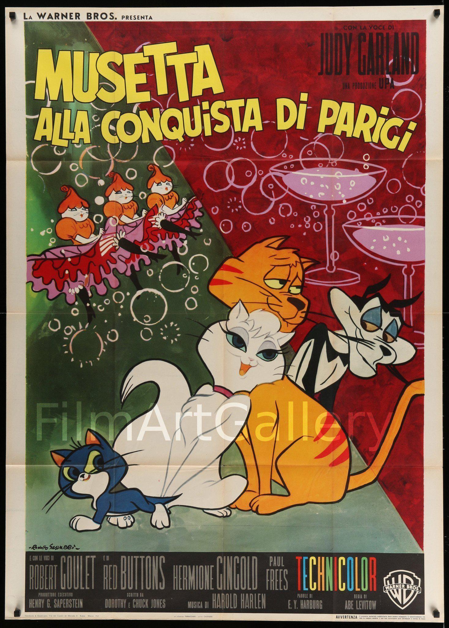 Collection of vintage original Cat and Cats movie posters