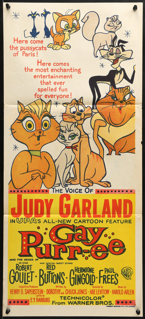 Gay Purr-ee Original Vintage Movie Poster