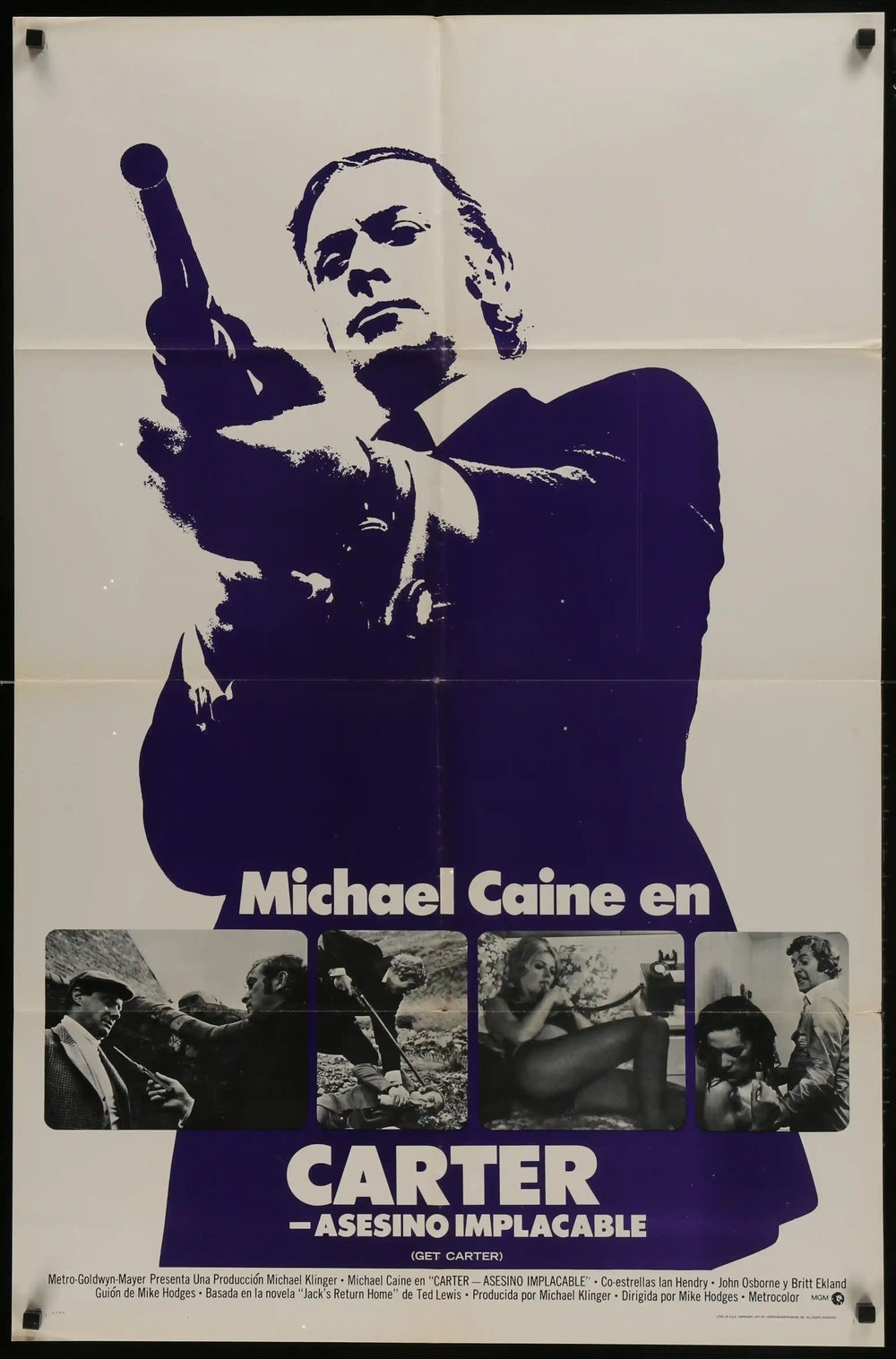Get Carter Original Vintage Movie Poster