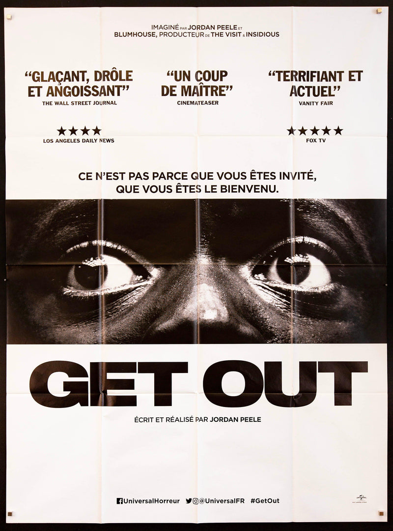 Get Out French 1 Panel (47x63) Original Vintage Movie Poster