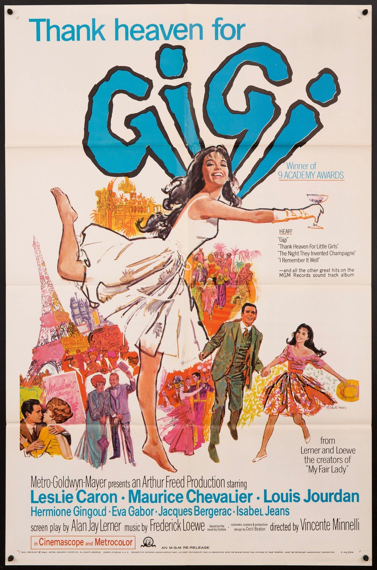 Gigi Original Vintage Movie Poster
