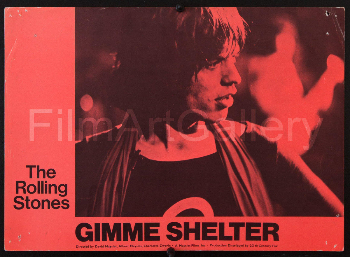 Gimme Shelter Lobby Card (11x15) Original Vintage Movie Poster