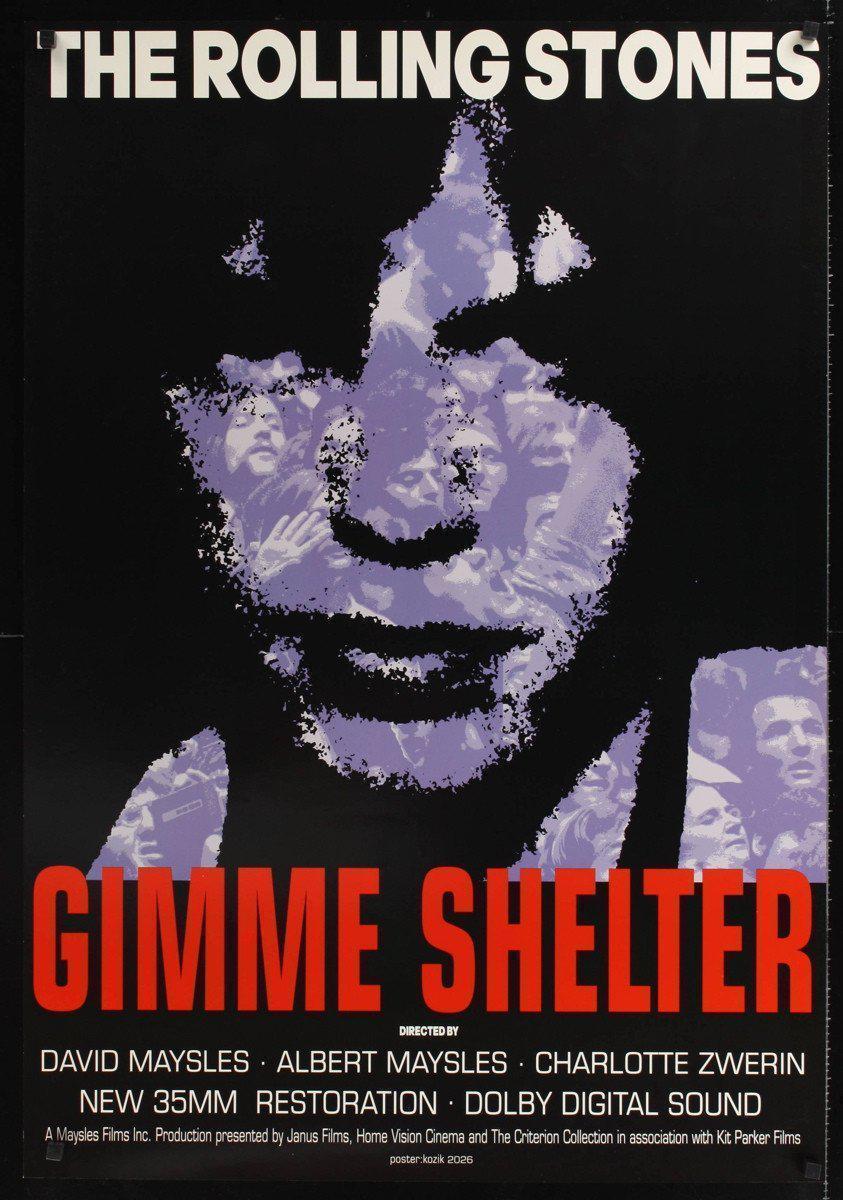 Gimme Shelter Original Vintage Movie Poster