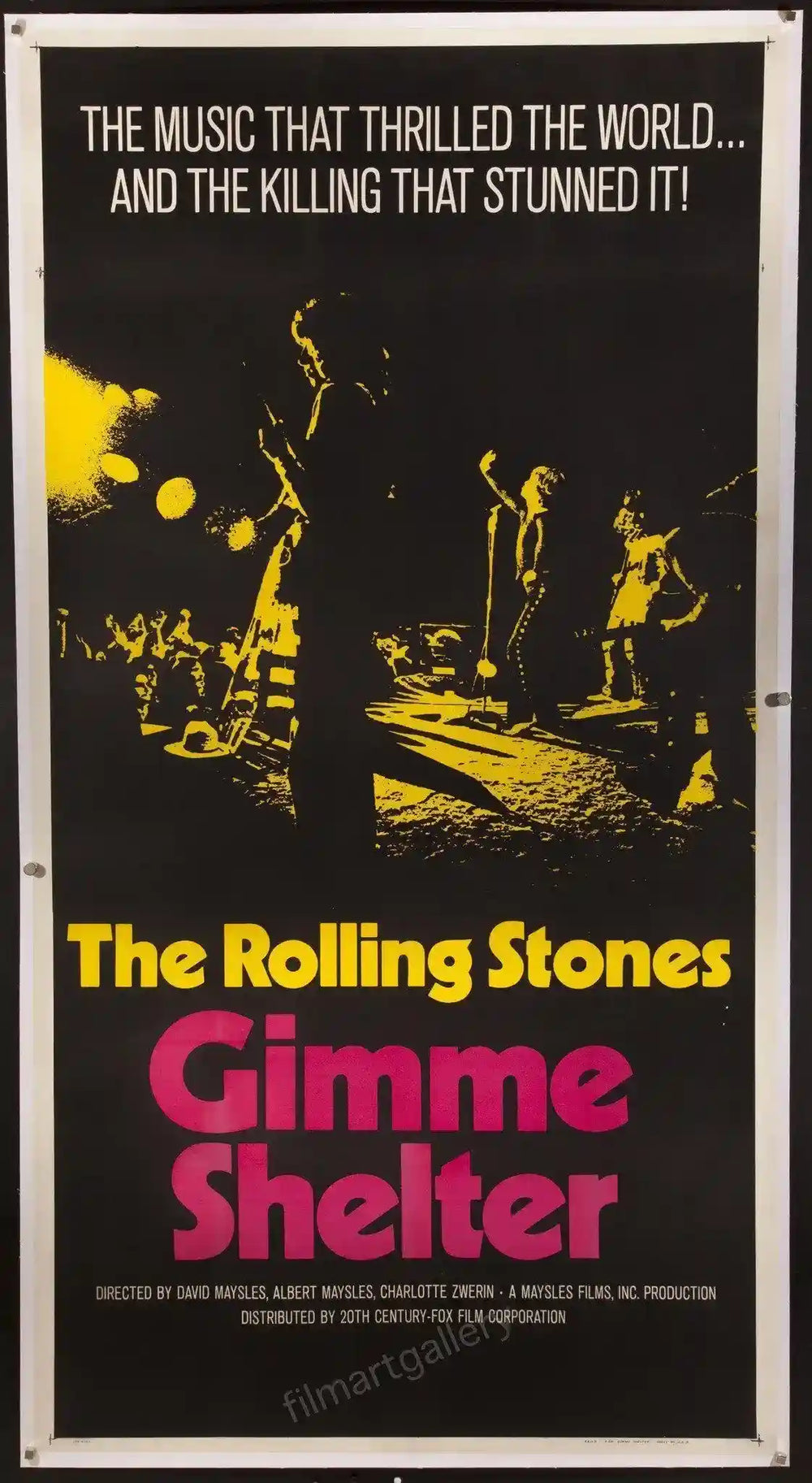 Gimme Shelter Original Vintage Movie Poster