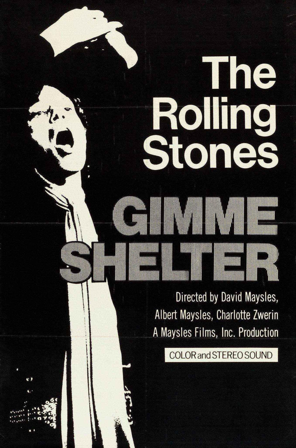Gimme Shelter Original Vintage Movie Poster
