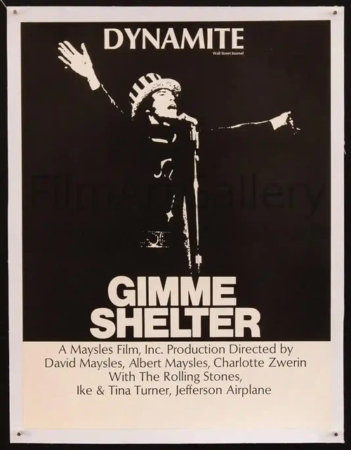 Gimme Shelter Original Vintage Movie Poster