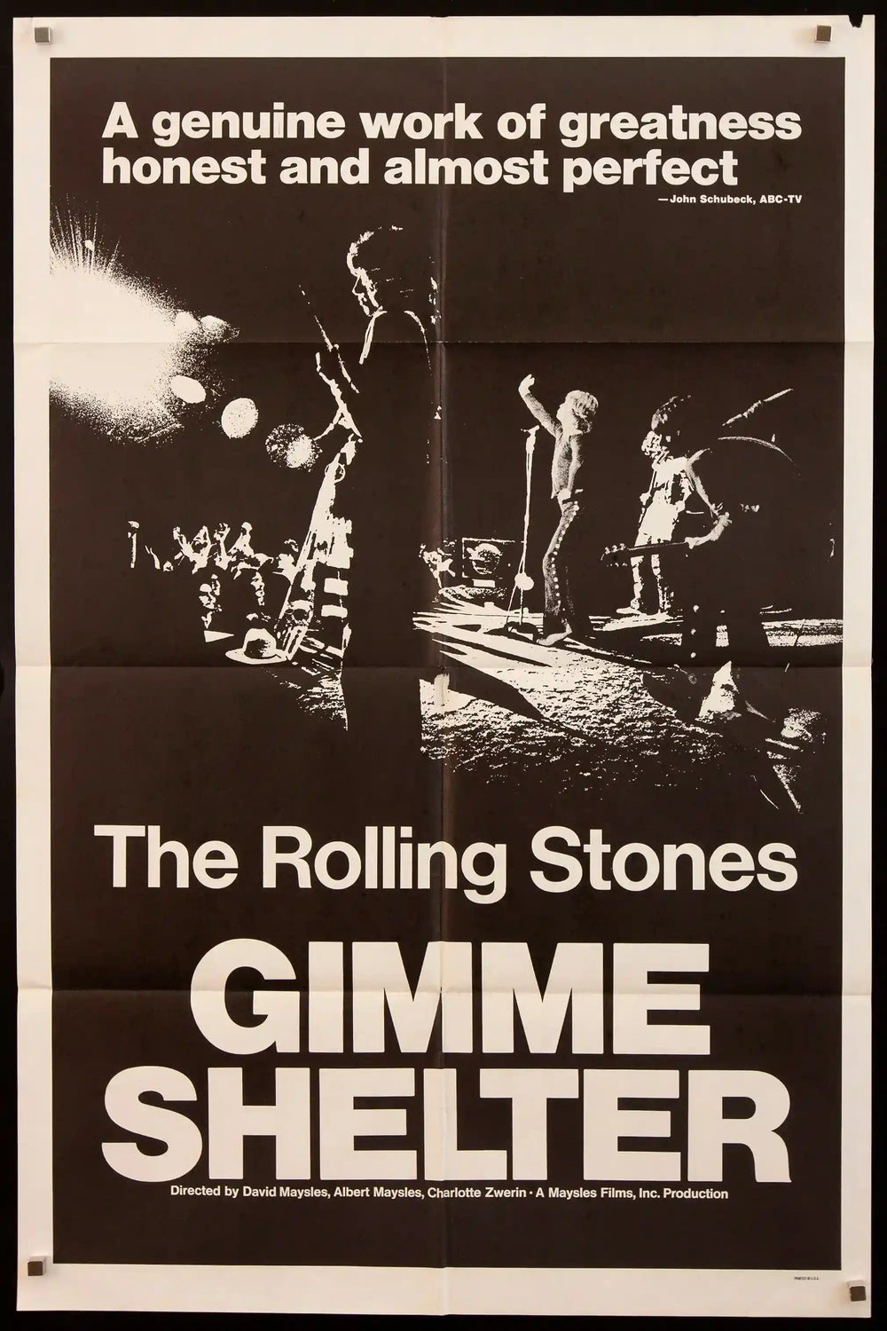 Gimme Shelter Original Vintage Movie Poster