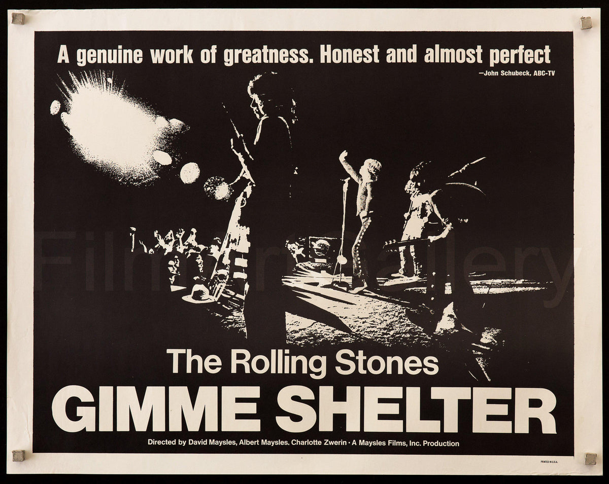 Gimme Shelter Original Vintage Movie Poster