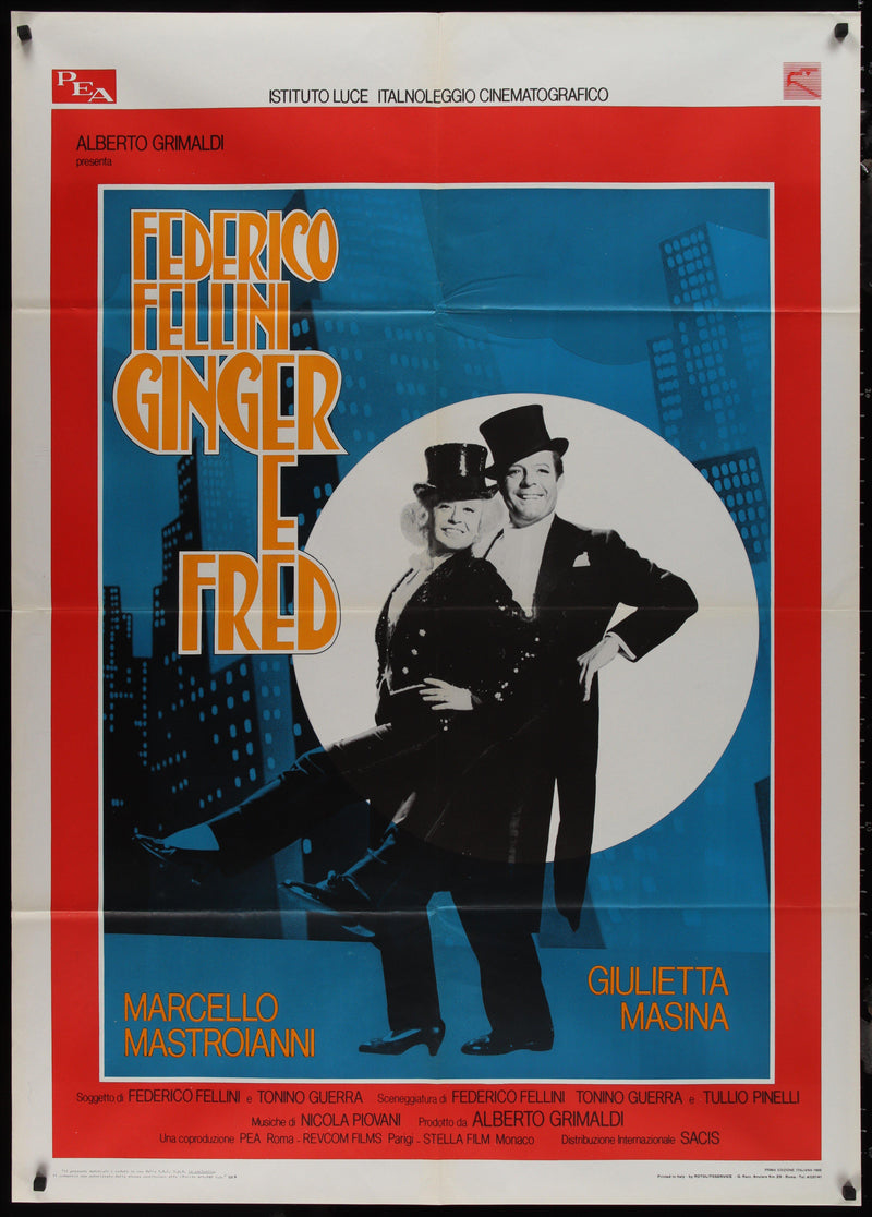 Ginger and Fred Italian 2 foglio (39x55) Original Vintage Movie Poster