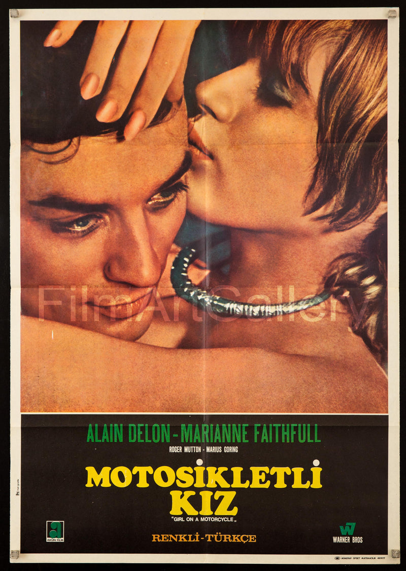 Girl on a Motorcycle (Naked Under Leather) 1 Sheet (27x41) Original Vintage Movie Poster