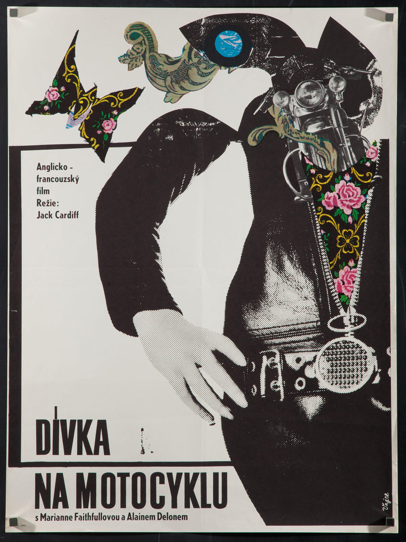 Girl on a Motorcycle (Naked Under Leather) Czech (23x33) Original Vintage Movie Poster