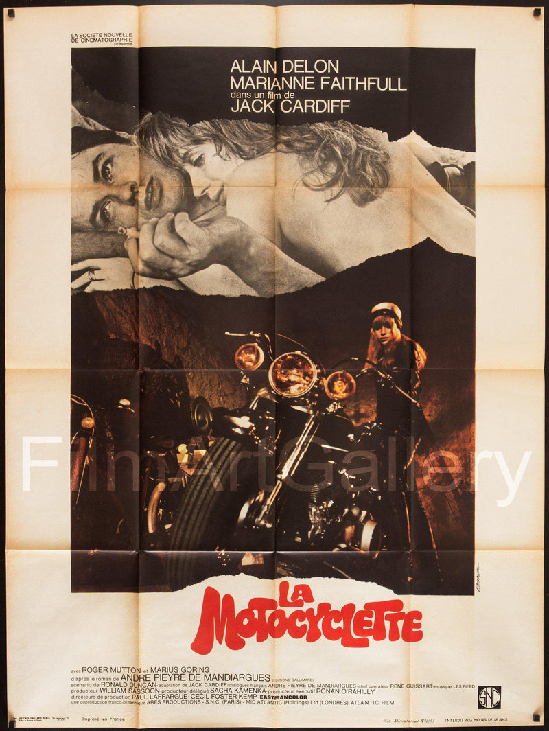 Girl on a Motorcycle (Naked Under Leather) French 1 panel (47x63) Original Vintage Movie Poster