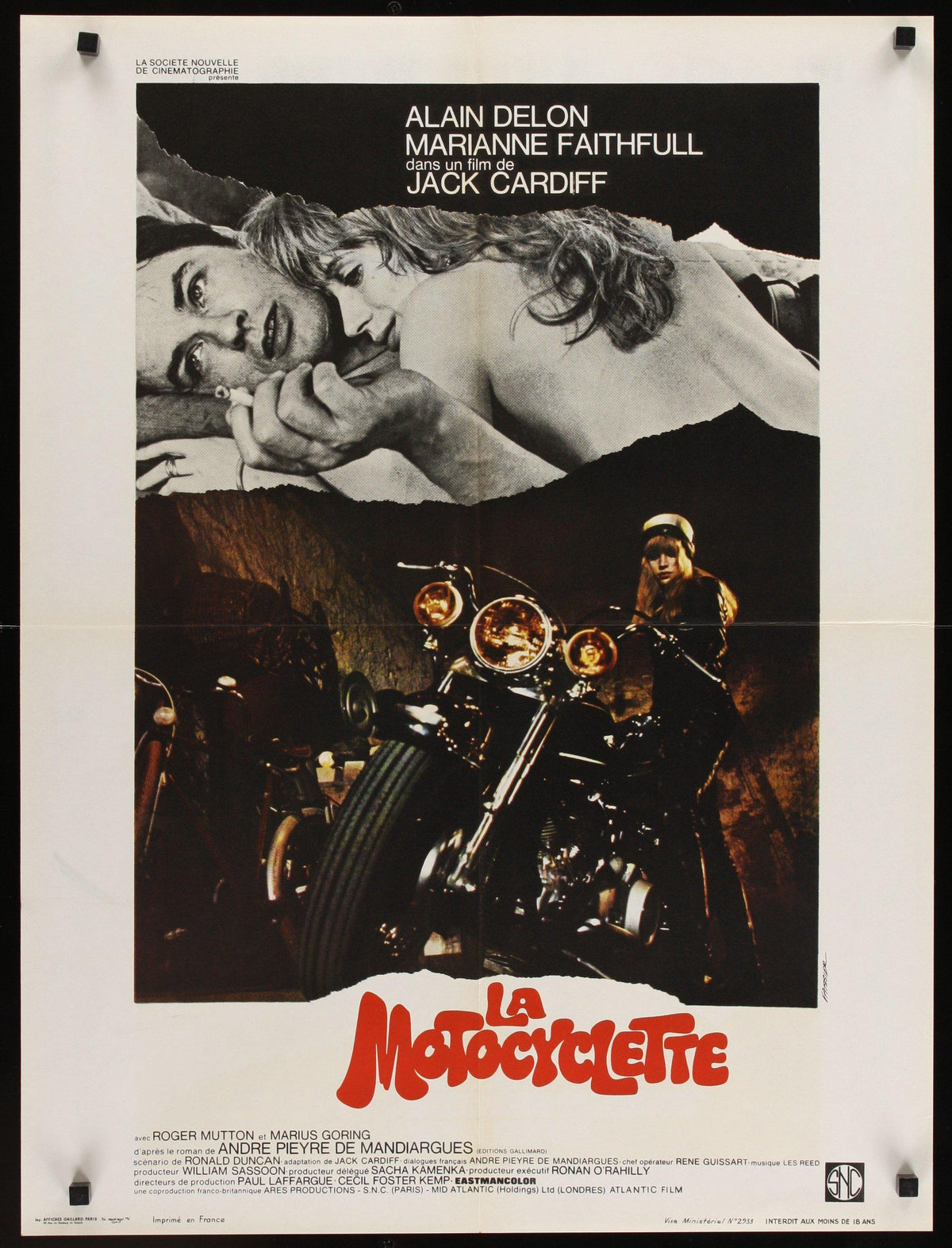 Girl on a Motorcycle (Naked Under Leather) French small (23x32) Original Vintage Movie Poster