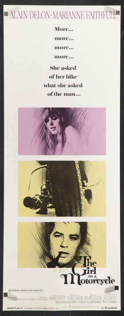 Girl on a Motorcycle (Naked Under Leather) Original Vintage Movie Poster
