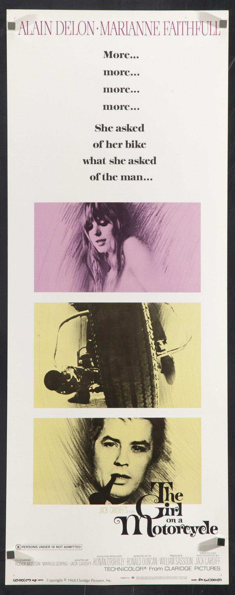 Girl on a Motorcycle (Naked Under Leather) Original Vintage Movie Poster