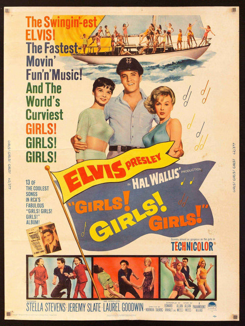 Girls! Girls! Girls! Original Vintage Movie Poster