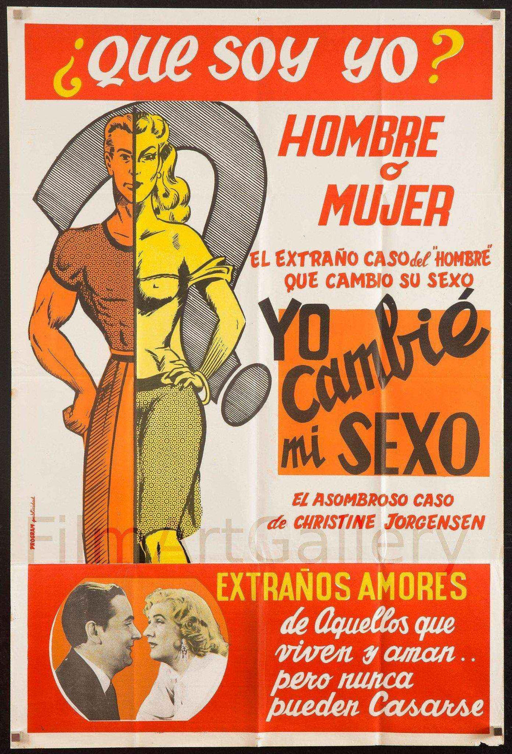 Glen Or Glenda (Yo Cambie Mi Sexo) Original Vintage Movie Poster
