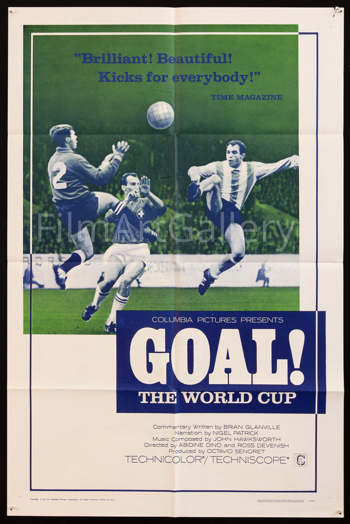 Goal! The World Cup Original Vintage Movie Poster