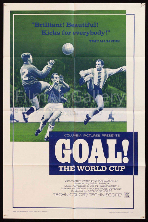 Goal! The World Cup Original Vintage Movie Poster