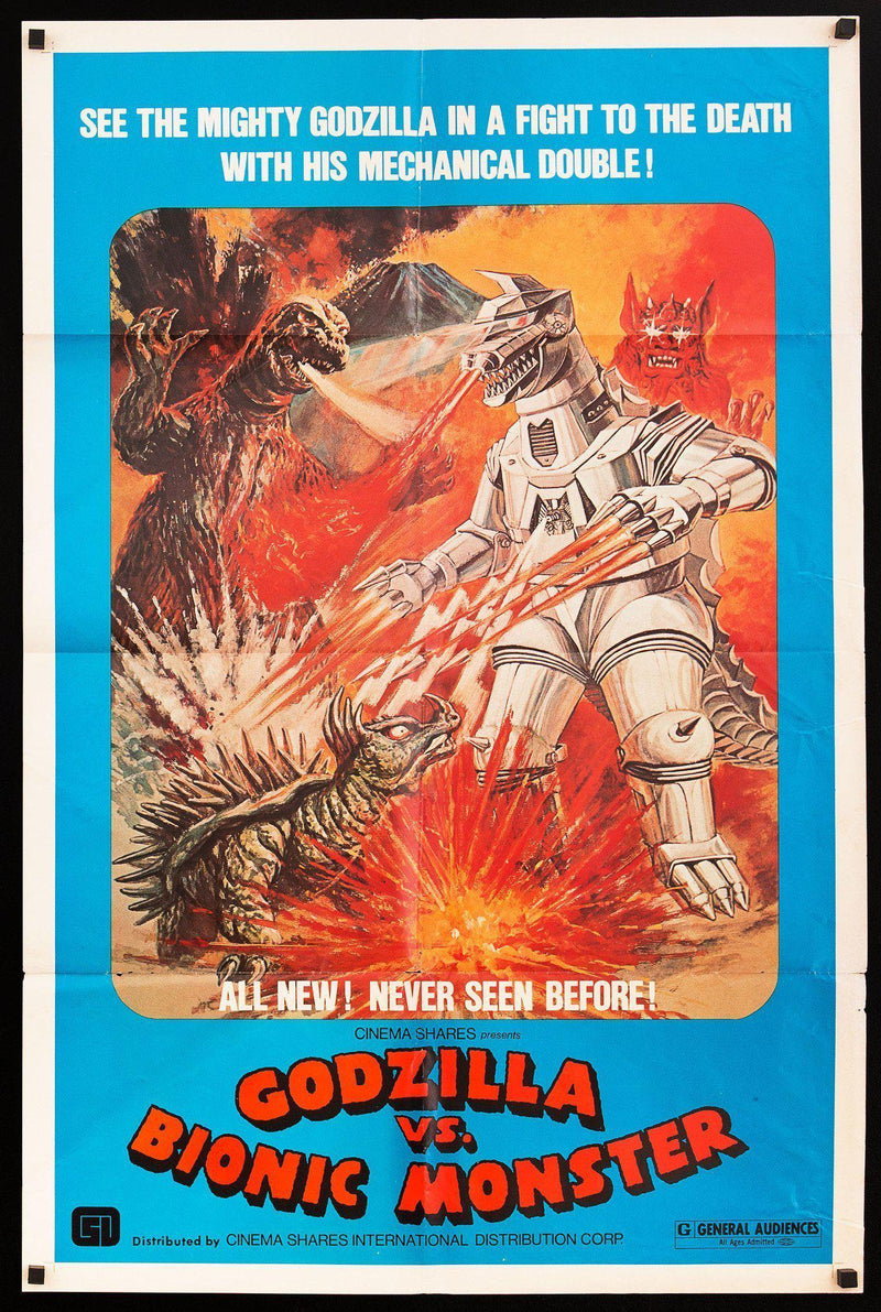 Godzilla vs. Bionic Monster 1 Sheet (27x41) Original Vintage Movie Poster
