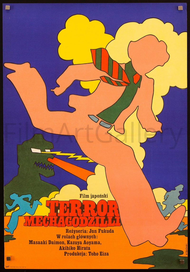 Godzilla vs. Bionic Monster Polish A1 (23x33) Original Vintage Movie Poster