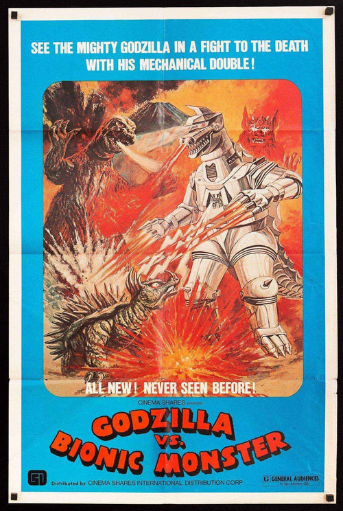Godzilla vs. Bionic Monster Original Vintage Movie Poster