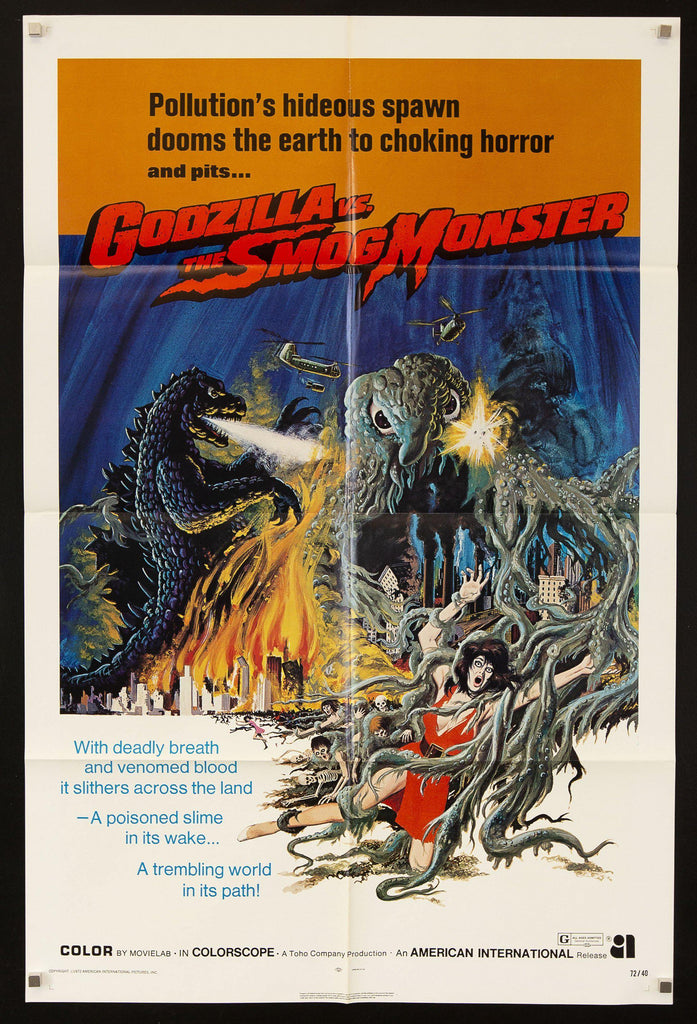 Godzilla vs. the Smog Monster Original Vintage Movie Poster