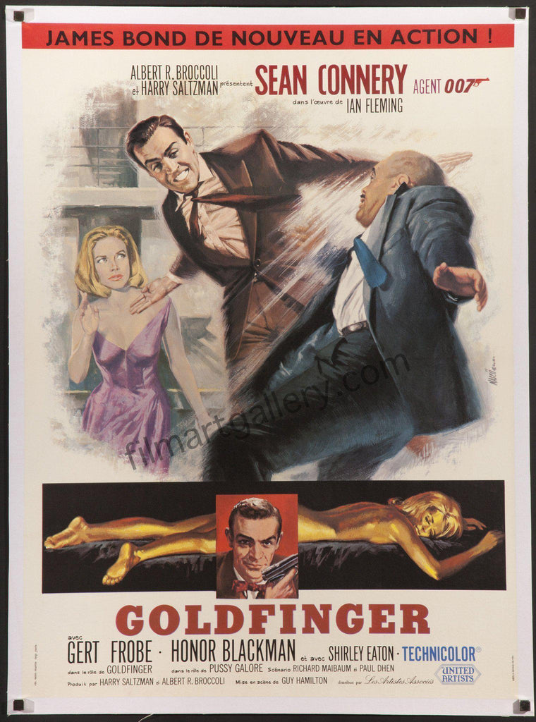 Goldfinger Original Vintage Movie Poster