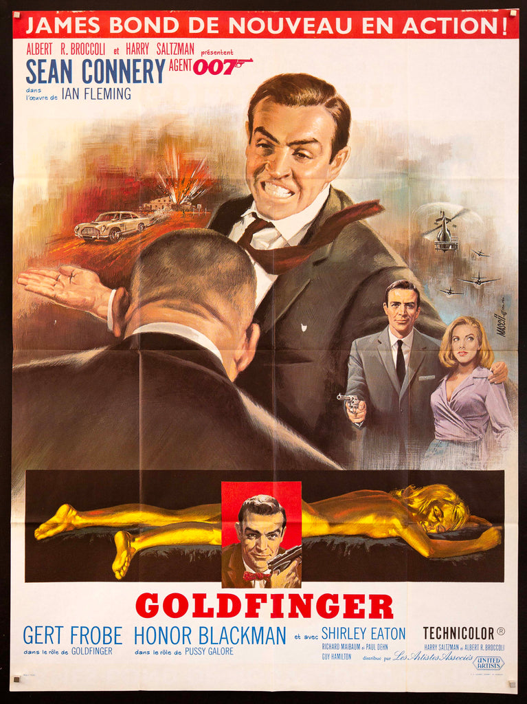 Goldfinger Original Vintage Movie Poster