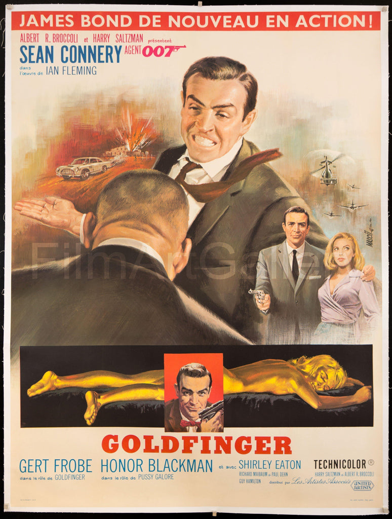 Goldfinger Original Vintage Movie Poster
