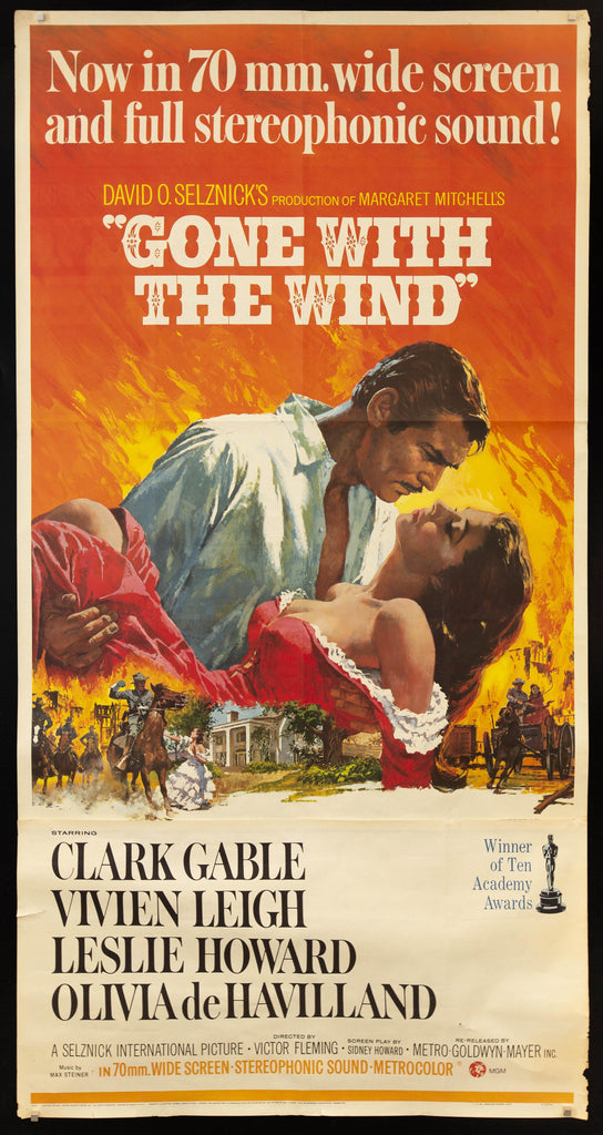 Gone With the Wind 3 Sheet (41x81) Original Vintage Movie Poster