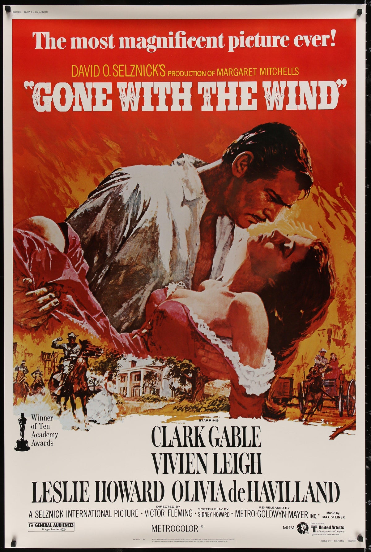Gone With the Wind Original Vintage Movie Poster