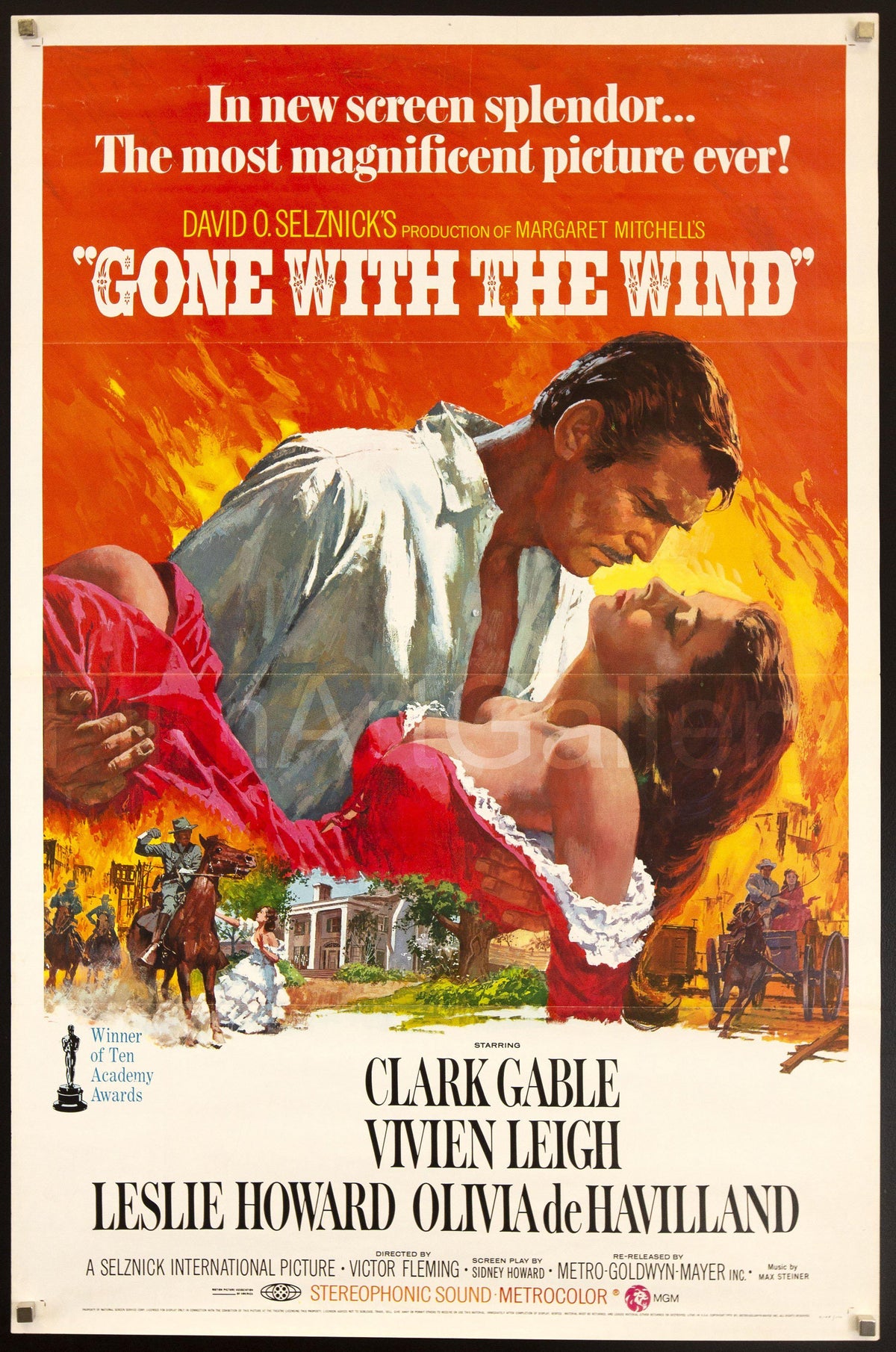 Gone With the Wind Original Vintage Movie Poster