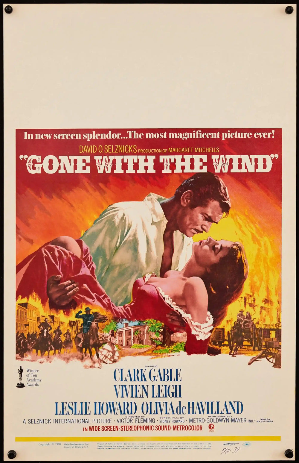Gone With the Wind Original Vintage Movie Poster