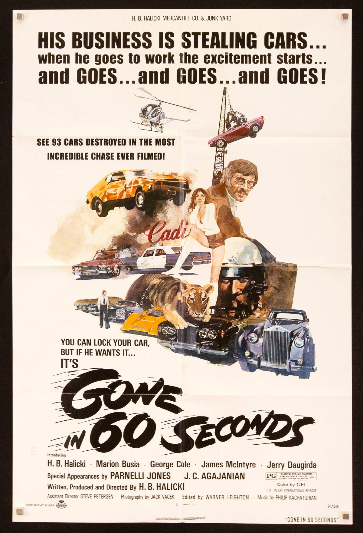 Gone in 60 Seconds Original Vintage Movie Poster