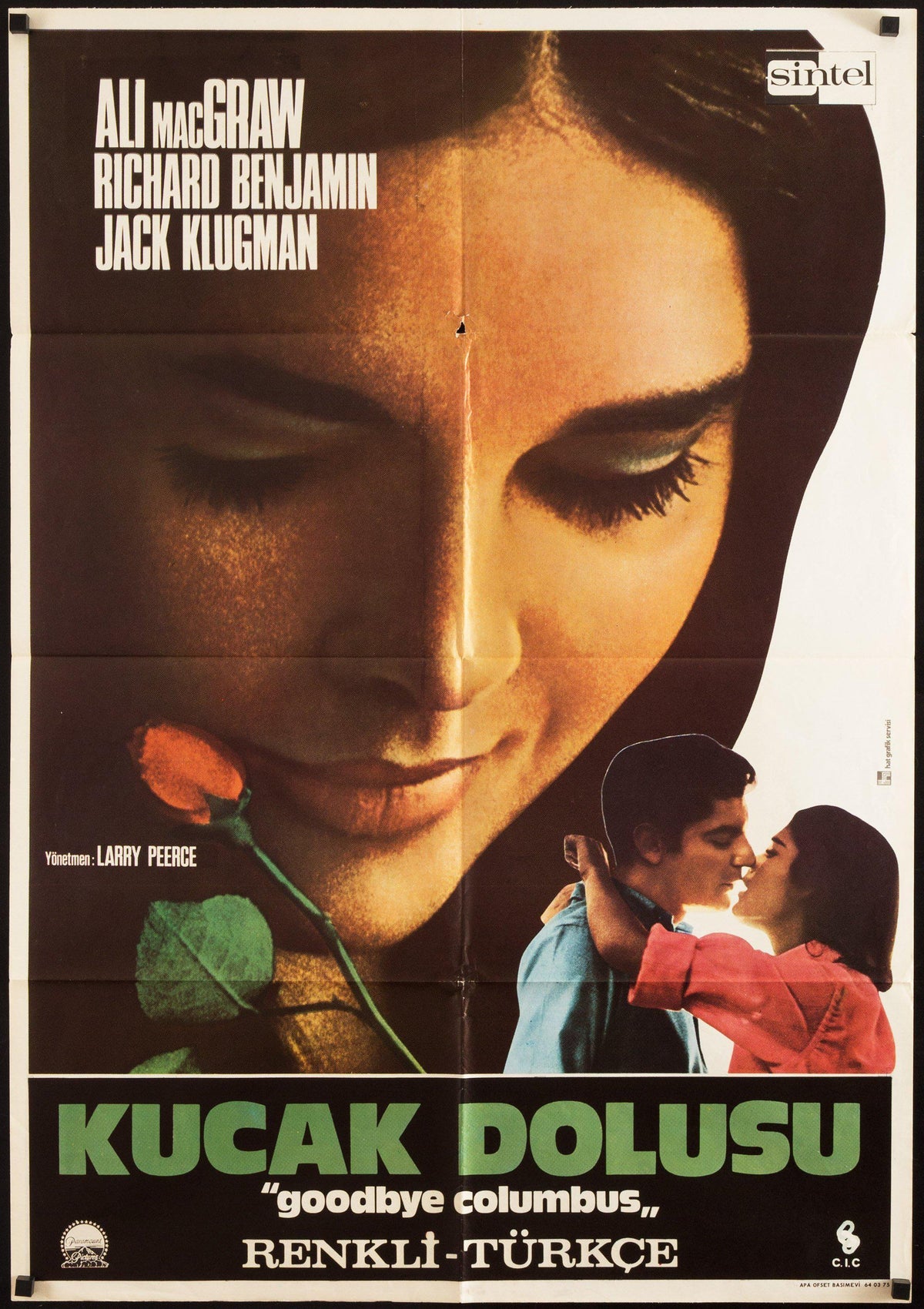 Goodbye Columbus Original Vintage Movie Poster