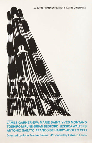 Grand Prix 25x39 Original Vintage Movie Poster