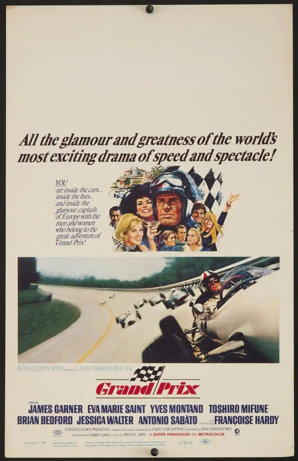 Grand Prix Original Vintage Movie Poster
