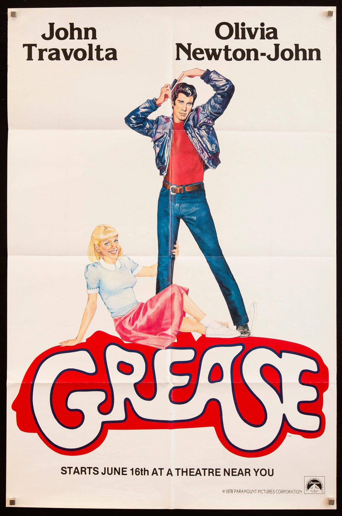 Grease Subway 1 Sheet (29x45) Original Vintage Movie Poster