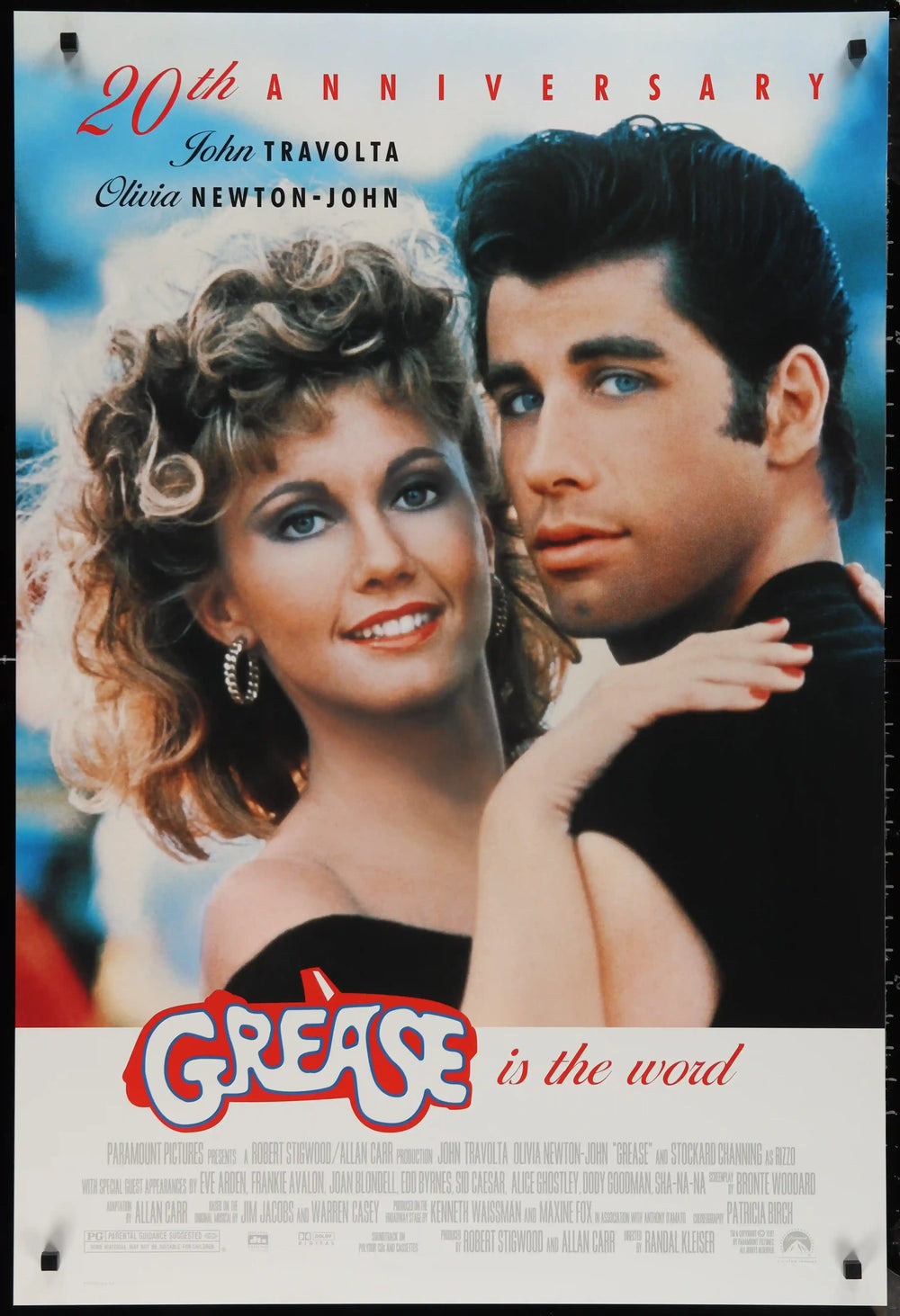 Grease Original Vintage Movie Poster