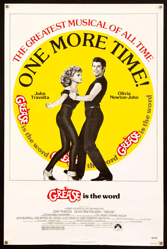 Grease Original Vintage Movie Poster