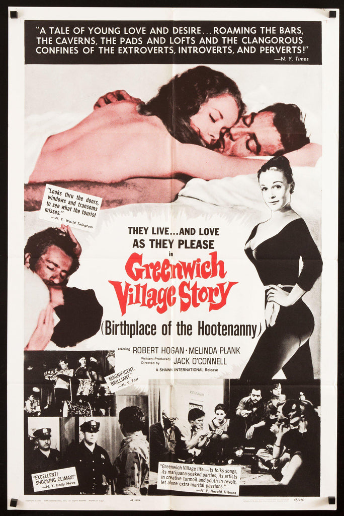Greenwich Village Story 1 Sheet (27x41) Original Vintage Movie Poster