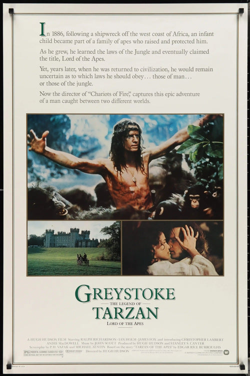 Greystoke: The Legend of Tarzan Original Vintage Movie Poster