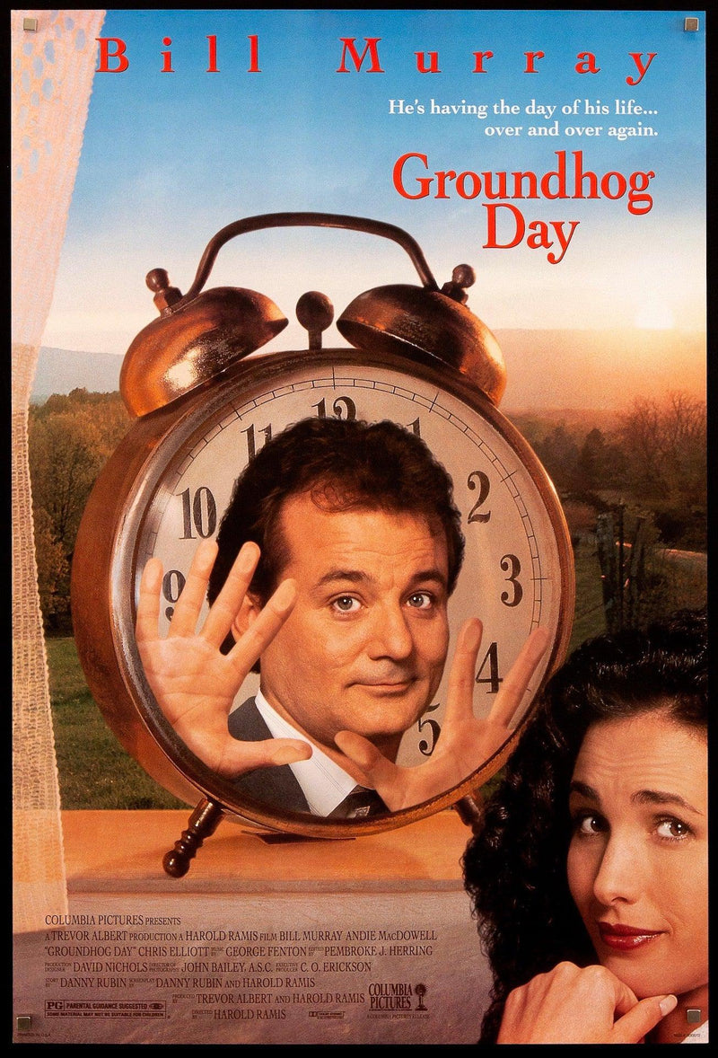 Groundhog Day 1 Sheet (27x41) Original Vintage Movie Poster