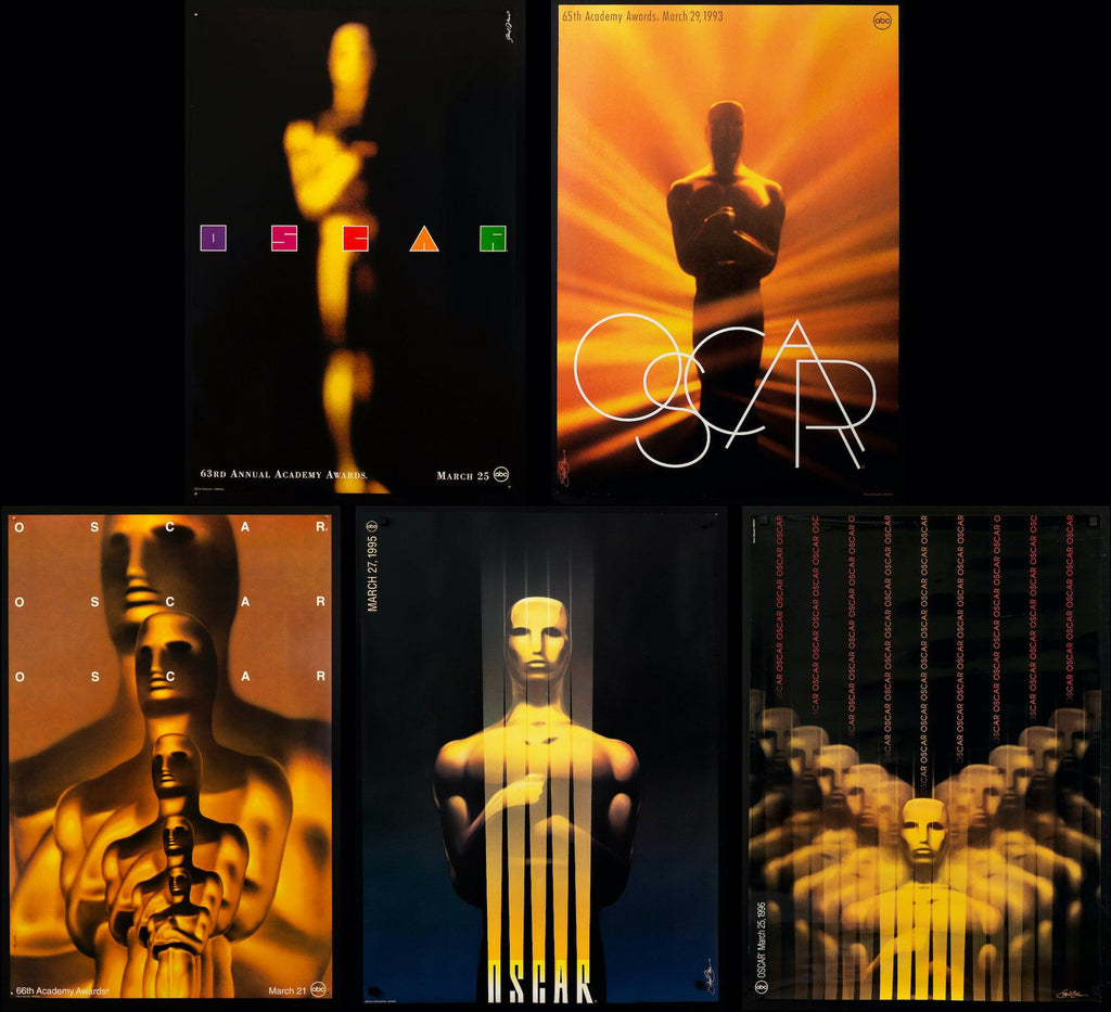 Group of 5 Academy Award Posters by Saul Bass Original Vintage Movie Poster